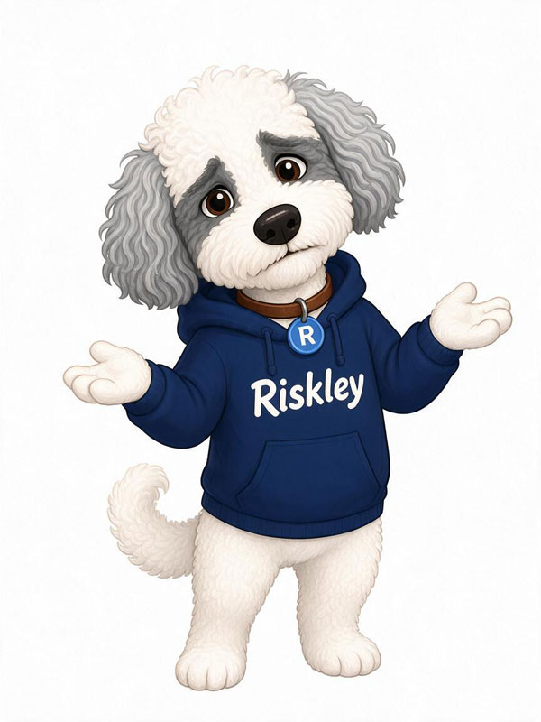 Riskley looking apologetic